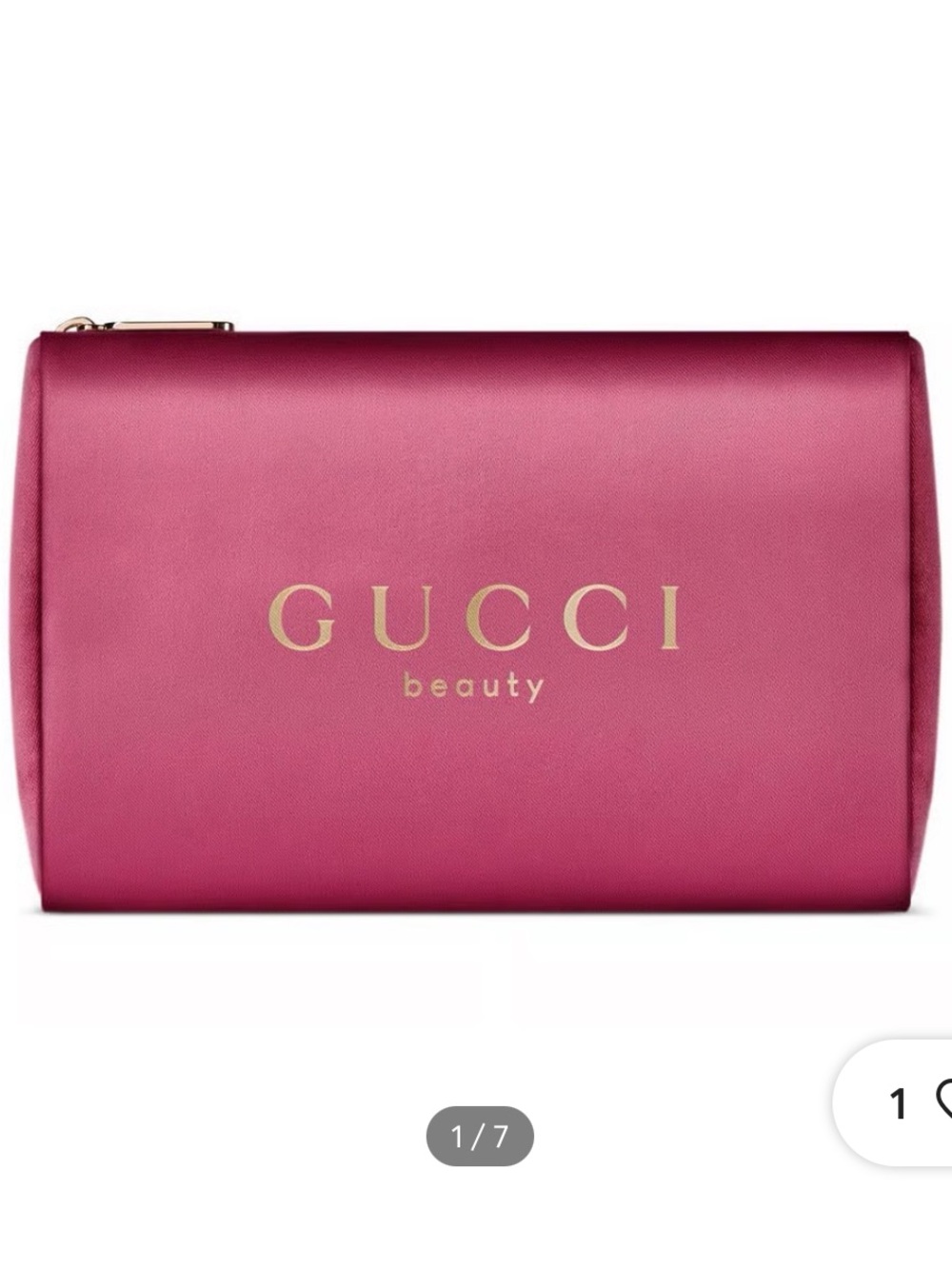 Gucci Beauty Satin Cosmetic Bag Pouch with Zipper - Flora Limited Edition - New